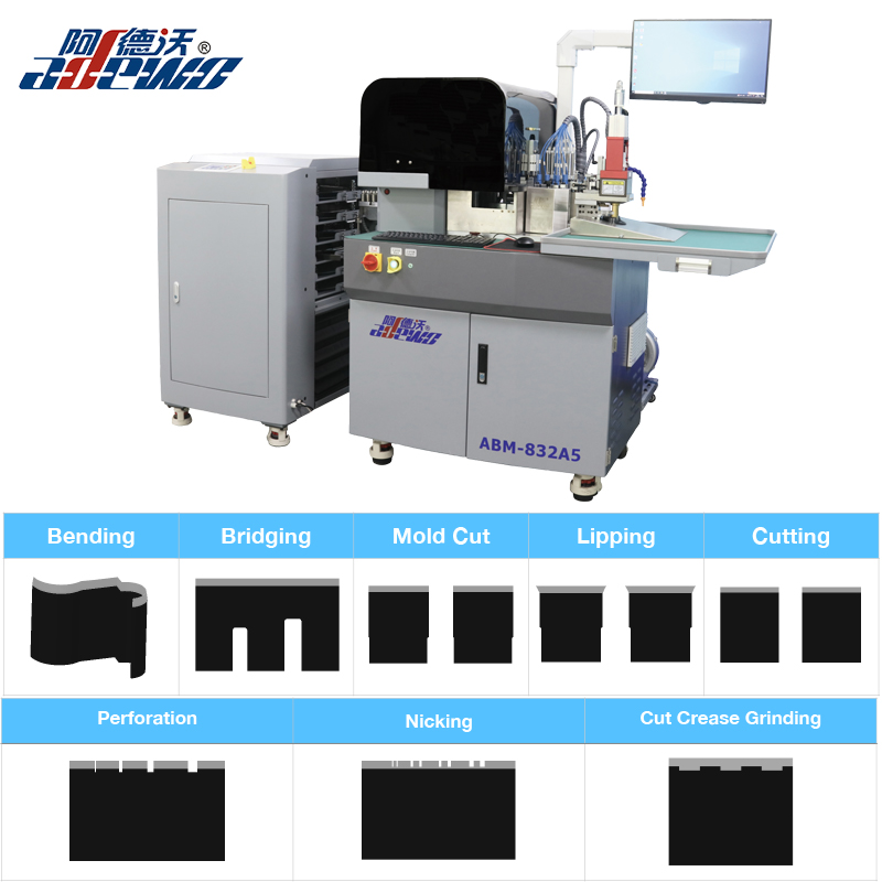Нова машина за автоматско свиткување со челични правила со брусење со исечени набори